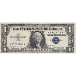 STATI UNITI 1 DOLLARO 1957 BOLLO BLU 
